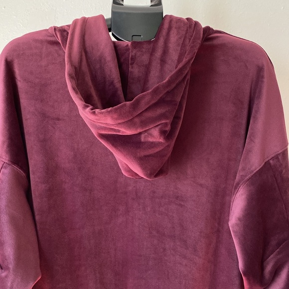 Express Women's Deep Burgundy Oversized Jacket - Picture 8 of 9